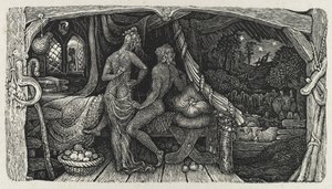 द चैंबर आइडिल, 1831। द्वारा एडवर्ड कैलवर्ट