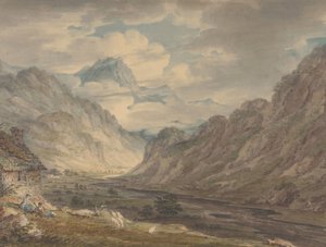 गेट्सगर्थ फार्म, गेट्सगर्थडेल, लेक डिस्ट्रिक्ट, 1789-1804 से ऑनिस्टर पास। द्वारा एडवर्ड डेस