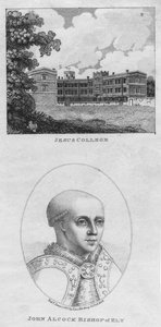 जीसस कॉलेज, जॉन एल्क बिशप ऑफ एली, 1801। द्वारा एडवर्ड हार्डिंग