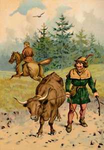 हंस और उनकी गाय, 1901 द्वारा एडवर्ड हेनरी वेहेंर्ट
