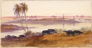 एल होन, मिस्र, 1884 द्वारा एडवर्ड लीयर