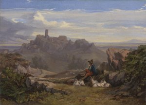 गोदरड के साथ लैंडस्केप, c.1842 द्वारा एडवर्ड लीयर