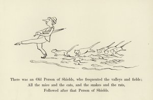 शील्ड्स का एक पुराना व्यक्ति था, जिसने घाटियों और खेतों को बार-बार देखा द्वारा एडवर्ड लीयर