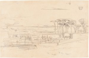 विला पैम्फिली, 1840। द्वारा एडवर्ड लीयर