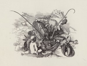 चार्ल्स किंग्सले द्वारा जल-शिशुओं के लिए चित्रण (उत्कीर्णन) द्वारा एडवर्ड लिनली (बाद में) सैम्बोर्न