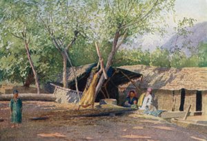 एक बोटमैन और उसका परिवार