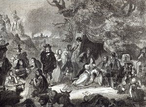 1666 में लंदन की महान आग के दौरान हाईगेट फील्ड्स