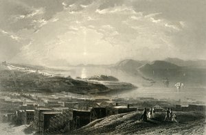 टेलीग्राफ हिल से गोल्डन गेट, 1872।