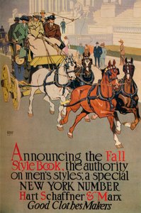 द फॉल स्टाइल बुक, 1911 के लिए एक मेन्स फैशन पत्रिका कवर द्वारा एडवर्ड पेनफील्ड