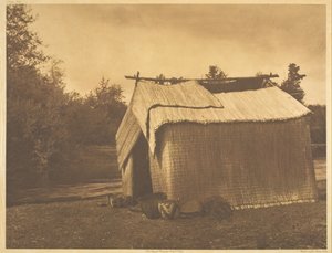 ए मैट हाउस - स्कोकोमिश, 1912। द्वारा एडवर्ड शेरिफ कर्टिस