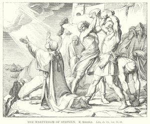 स्टीफन की शहादत, अधिनियमों, ch vii, देखें 59, 60 (उत्कीर्णन) द्वारा एडवर्ड वॉन स्टीनल