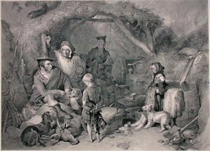 हाईलैंड व्हिस्की स्टिल, रॉबर्ट ग्रेव्स द्वारा उकेरी गई, 1876 में प्रकाशित (उत्कीर्णन)