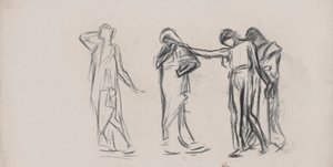 रचना अध्ययन, द ऑवर्स के लिए, प्रतिनिधि सभा कक्ष, पेंसिल्वेनिया राज्य कैपिटल, हैरिसबर्ग द्वारा एडविन ऑस्टिन अभय