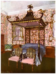 चिप्पेंडेल चीनी बेडरूम, बैडमिंटन हाउस, ग्लॉस्टरशायर, 1911-1912।