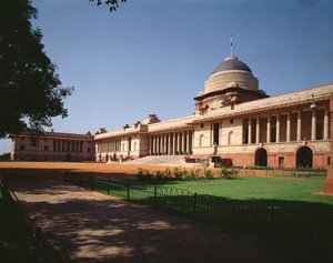 वायसराय हाउस के सामने का दृश्य द्वारा एडविन लैंडसीर