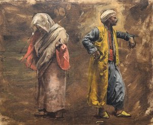 दो आंकड़ों का अध्ययन, सीए। 1878. द्वारा एडविन लॉर्ड वीक्स
