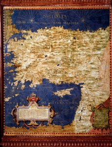 एनाटोलिया नक्शा एग्नाज़ियो दांती (1536-1586) गणितज्ञ, कॉस्मोग्राफर और इतालवी वास्तुकार द्वारा बनाया गया। 1567 के आसपास। फ्लोरेंस, पलाज्जो वेक्चिओ, साला डेल मप्पमोंडो