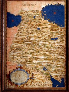 LaRmenie ”” Egnazio Danti (1536-1586) गणितज्ञ, कॉस्मोग्राफर और इतालवी वास्तुकार द्वारा बनाया गया नक्शा। 1567 के आसपास। फ्लोरेंस, पलाज्जो वेक्चिओ, साला डेल मप्पमोंडो