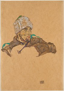 युद्ध के रूसी कैदी, 1915। द्वारा इगोन शीले