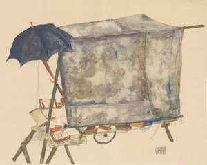 स्ट्रीट कार्ट, 1914। द्वारा इगोन शीले