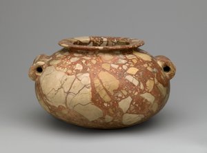 ट्यूबलर हैंडल के साथ जार, c.3600-3000 ईसा पूर्व (ब्रेज़िया) द्वारा मिस्र