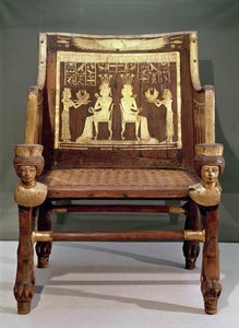 चेयरमैन सत्यमुन की बेटी, अमेनोफिस III, न्यू किंगडम की बेटी, c.1391-1353 ई.पू. (लकड़ी और सोने का कांस्य) द्वारा मिस्र का 18वां राजवंश Dy