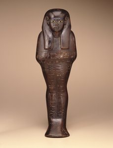 माया, न्यू किंगडम की श्वाबती, c.1390-1353 ईसा पूर्व (लकड़ी, पेंट और कांच)