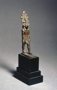 हरसाफस का चित्र, एक राम-सिर वाला देवता, लेट पीरियड, c.600 ई.पू. (कांस्य) द्वारा मिस्र का 26 वां राजवंश