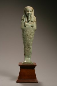 Neferibre-si-Neith, लेट डायनेस्टिक पीरियड, अमासिस के शासनकाल, 570-526 ई.पू. (फेयेंस) के लिए उशबती आकृति