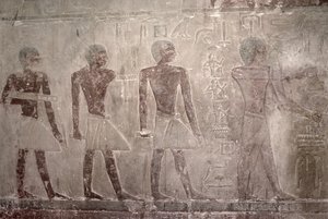 तिवारी, मस्तबा चैपल की दक्षिण की दीवार से कारीगर द्वारा Egyptian 5th Dynasty
