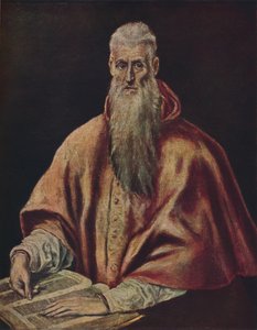 सेंट जेरोम कार्डिनल के रूप में, सेंट जेरोम कार्डिनल के रूप में, c1590-1600, 1938 द्वारा एल ग्रीको
