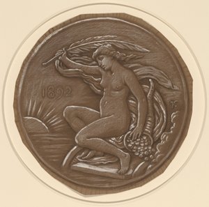 फॉर्च्यून के सितारे के लिए आरेखण, 1892। द्वारा एलीहु वेडर