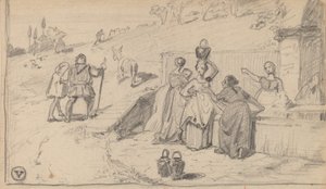 पिता और पुत्र, सी। 1859. द्वारा एलीहु वेडर