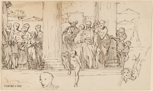 डोमेनिचिनो के बाद का अध्ययन, सी। 1858. द्वारा एलीहु वेडर