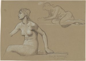 खगोल विज्ञान के लिए अध्ययन, 1892। द्वारा एलीहु वेडर