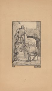 बेटा और गधा, 1863। द्वारा एलीहु वेडर