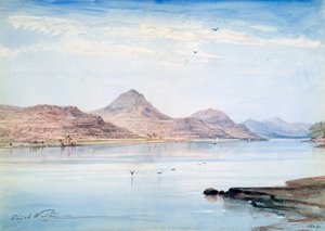 नील नदी पर, गेबेल एल मोदी, नूबिया, 1861