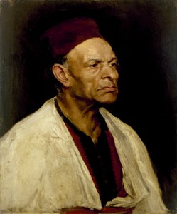 एक आदमी के पोर्ट्रेट एक Fez पहने हुए, 1908 [LDUCS-5085]