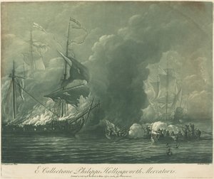 फिलिप हॉलिंगवर्थ, 1720 के संग्रह से शिपिंग दृश्य। द्वारा एलीशा किर्कल