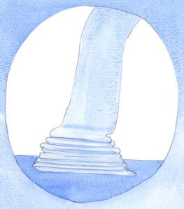 ईश्वर का सत्य एक सत्य है, फिर भी प्रत्येक क्षण यह सत्य हमारे अंदर &39;प्रत्यारोपित&39; है, अलग-अलग &39;पहलुओं&39; को देखा जाता है, जैसे कपड़े के एक टुकड़े, 2002 (कागज पर w - c) की परतों के भीतर निशान द्वारा एलिजाबेथ वांगो
