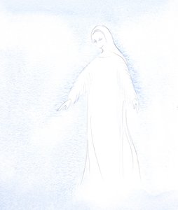 मुझे हमारी पवित्र माता मरियम की गरिमा और उस महिमा की झलक दी गई जो अब उन्हें स्वर्ग में प्राप्त होती है। 2001 (w - c पेपर पर) द्वारा एलिजाबेथ वांगो