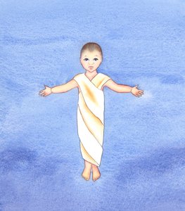 यीशु मसीह सच्चा ईश्वर है, जिसने हमारे मानव स्वभाव को ग्रहण किया, एक मात्र शिशु के रूप में हमारे बीच आने की विनम्रता और अच्छाई, 2003 (कागज पर w - c) द्वारा एलिजाबेथ वांगो