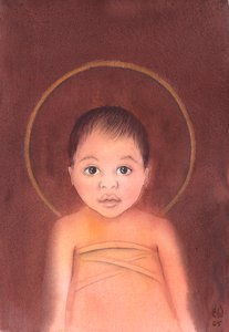 यीशु मसीह सच्चा ईश्वर है, जिसने हमारे मानव स्वभाव को ग्रहण किया, एक मात्र शिशु के रूप में हमारे बीच आने की विनम्रता और अच्छाई, 2003 (कागज पर w - c) द्वारा एलिजाबेथ वांगो