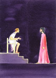 "सच क्या है" यीशु को पीलातुस कहा, 2001 (कागज पर w - c) द्वारा एलिजाबेथ वांगो