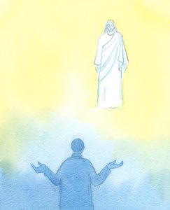 जो कोई भी मसीह का सामना करता है, और ईमानदारी से कहता है: "मैं जो चाहूंगा वह करूंगा", जीवन का आत्म-देने का तरीका शुरू कर दिया है, पवित्र ट्रिनिटी, 2003 के दिल में पूरी तरह से आत्म-प्यार का प्यार पाया ) द्वारा एलिजाबेथ वांगो