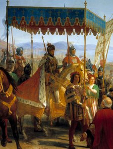 नेपल्स में चार्ल्स VIII (1470-1498) का प्रवेश द्वारा एलोई फेरमिन फेरन