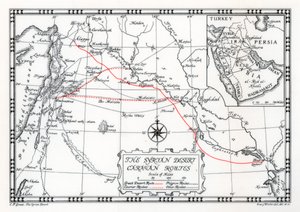 सीरियन रेगिस्तान, 1937 में कारवां, कूरियर और तीर्थ मार्ग द्वारा एमरी वॉकर