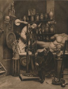 मिस्टर हीदरलीज हॉलीडे: एन इंसिडेंट इन स्टूडियो लाइफ, c1874। द्वारा एमरी वॉकर