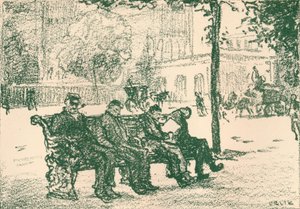 विक्टोरिया तटबंध पर, 1898 द्वारा एमिल ऑरलिक