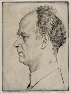 विल्हेम फर्टवेनग्लर का पोर्ट्रेट (1886-1954) - ओर्लिक, एमिल (1870-1932) - 1928 - नक़्क़ाशी - 39x31,5 - निजी संग्रह द्वारा एमिल ऑरलिक